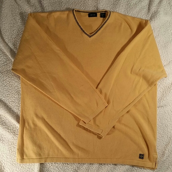 Izod v neck cotton sweater xl nice condition - Picture 1 of 8